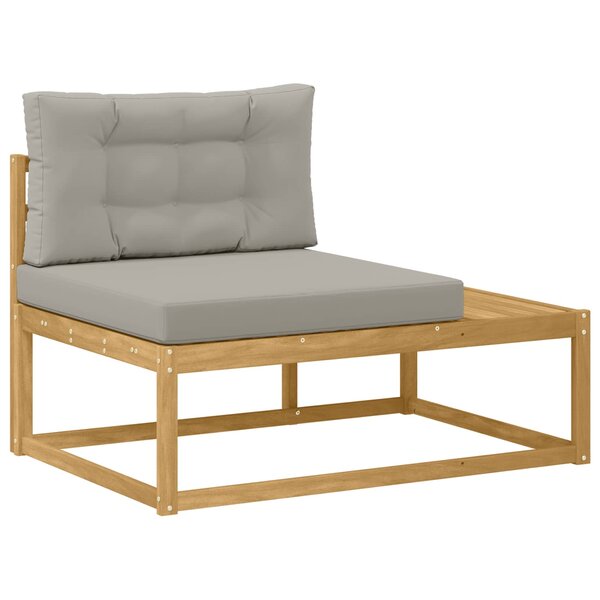vidaXL Canapé d'extérieur en bout Blanc 115 x 83 x 73 cm Polyester