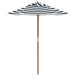 vidaXL Table de pique-nique pour 4 enfants avec parasol rond sapin