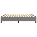 vidaXL Cadre de lit sans matelas gris foncé 160x200 cm tissu