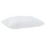 vidaXL Couette avec oreiller 3 Pièces Blanc Microfibre