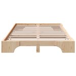 vidaXL Cadre de lit Naturel Bois de pin massif 135 x 190 cm Cadre de lit