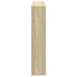 vidaXL Bibliothèque chêne sonoma 137 5x29x137 5 cm bois d'ingénierie