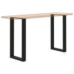 vidaXL Pieds de table de bar en U  2 pièces  noir  40 x 90-91 cm  acier