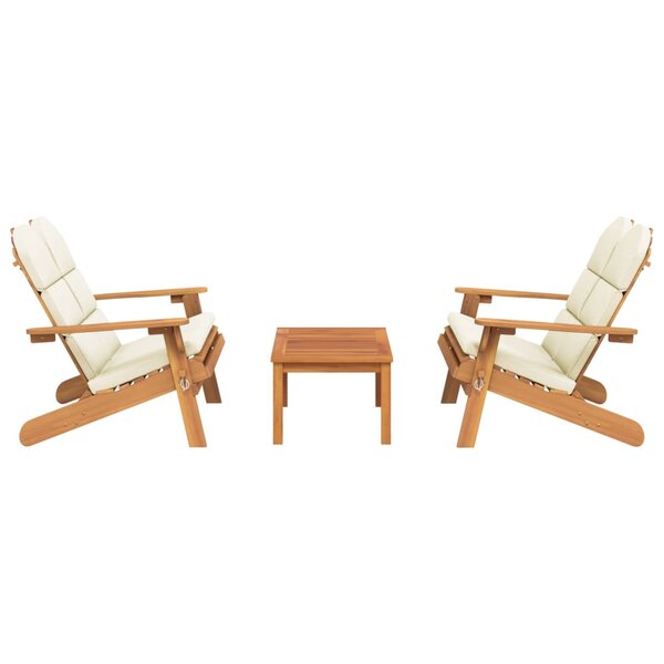 Ensemble de Salon de jardin meuble d'extérieur ensemble de mobilier adirondack 3 pièces bois acacia solide 02_0014212