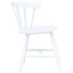 vidaXL Chaises à manger lot de 2 blanc bois d'hévéa massif