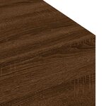 vidaXL Table basse chêne marron 100x49 5x31 cm bois d'ingénierie