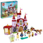 Lego 43196 disney le château de la belle et la bete  jouet du film disney avec mini figurines