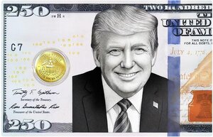 Pièce de monnaie en Or 12 Dollars g 0.031 (1/1000 oz) Millésime 2026 TRUMP