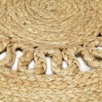 vidaXL Tapis fait à la main Jute tressée 90 cm