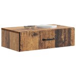 vidaXL Table d'appoint murale 59 x 34 5 x 17 cm Bois d'ingénierie