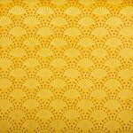 Pouf pliant velours Liam - Ocre