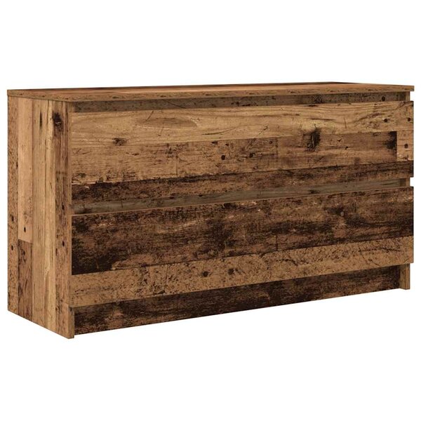 vidaXL Meuble TV vieux bois 100x35x54 cm bois d'ingénierie