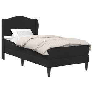 vidaXL Cadre de lit avec tête de lit Noir 80 x 200 cm Velours