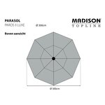 Madison Parasol Paros II Luxe 300 cm Gris