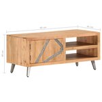 vidaXL Table basse 90x45x40 cm Bois d'acacia massif
