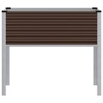 vidaXL Jardinière marron 100x41x90 cm acier