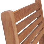 vidaXL Chaises de jardin empilables 8 Pièces Bois de teck solide