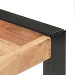 vidaXL Table à manger 180x90x75 cm bois massif