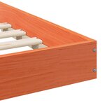 vidaXL Cadre de lit Marron cire 80 x 200 cm Bois massif en pin