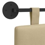 vidaXL Tête de lit suspendue Tissu en velours côtelé