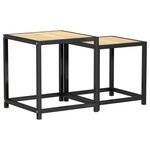 vidaXL Tables à thé 2 Pièces MDF Chêne sonoma