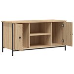 vidaXL Meuble TV Chêne sonoma 100x40x50 cm Bois d'ingénierie