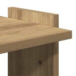 vidaXL Bibliothèque à 3 niveaux chêne artisanal 60x30x120 cm