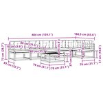 vidaXL Ensemble de canapés d'extérieur 7 Pièces Blanc et anthracite