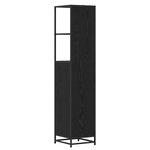 vidaXL Cabinet de salle de bain Chêne noir 35 x 37.5 x 166 cm