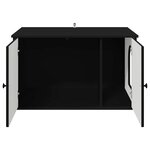 vidaXL Maison pour chat Noir 85 x 55 x 50 5 cm Bois d'ingénierie
