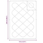 vidaXL Couettes & Duvets Blanc 155 x 220 cm Microfibre