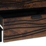 vidaXL Table de chevet - 50 x 33 x 60 cm - En bois massif et en bois d'ingénierie