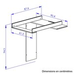 Plan à langer en bois blanc