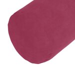 vidaXL Coussins d'accent 2 Pièces Bordeaux Ø 25 x 70 cm