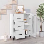vidaXL Buffet blanc 69 5x34x90 cm bois d'ingénierie