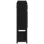 vidaXL Armoire de toilette avec miroir Chêne noir 60 x 16 x 60 cm