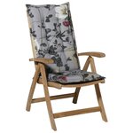 Madison coussin de chaise à dossier haut zara 123x50 cm gris