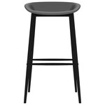vidaXL Chaises de bar lot de 4 gris