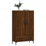 vidaXL Buffet haut chêne marron 69 5x31x115 cm bois d'ingénierie