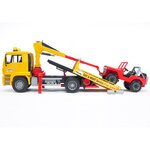 Bruder camion de remorquage avec véhicule tout-terrain man tga 1:16