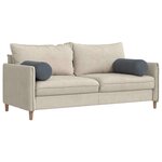 vidaXL Coussins d'accent 2 Pièces Gris foncé Ø 25 x 70 cm