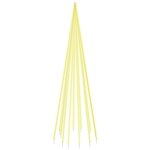 vidaXL Sapin de Noël sur mât de drapeau 732 LED Blanc chaud 500 cm