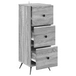vidaXL Armoire à tiroirs Sonoma gris 33 x 34 5 x 90 cm