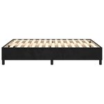 vidaXL Cadre de lit Noir 140x190 cm Velours