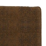vidaXL Chaises à manger lot de 6 marron similicuir daim