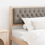 vidaXL Tête de lit Autre Marron et taupe 100 cm Bois massif en pin