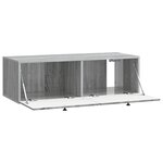 vidaXL Meuble TV mural 98 x 41 x 30 cm Sonoma gris Bois d'ingénierie