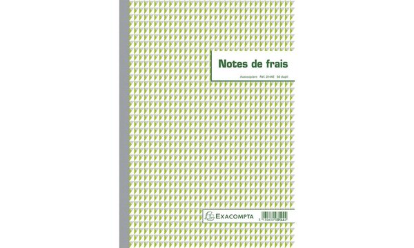 Manifold Note de frais 29 7x21cm 50 feuillets dupli autocopiants EXACOMPTA