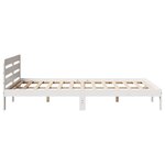 vidaXL Cadre de lit sans matelas blanc 140x200 cm bois de pin massif