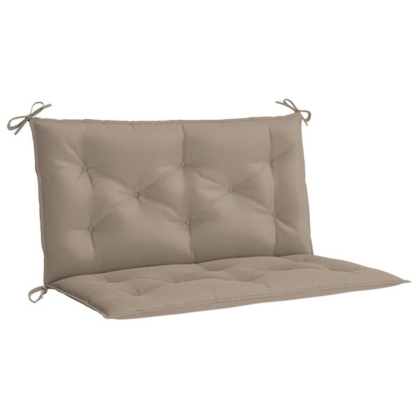 vidaXL Coussin de banc de jardin taupe 100x(50+50)x7 cm tissu oxford